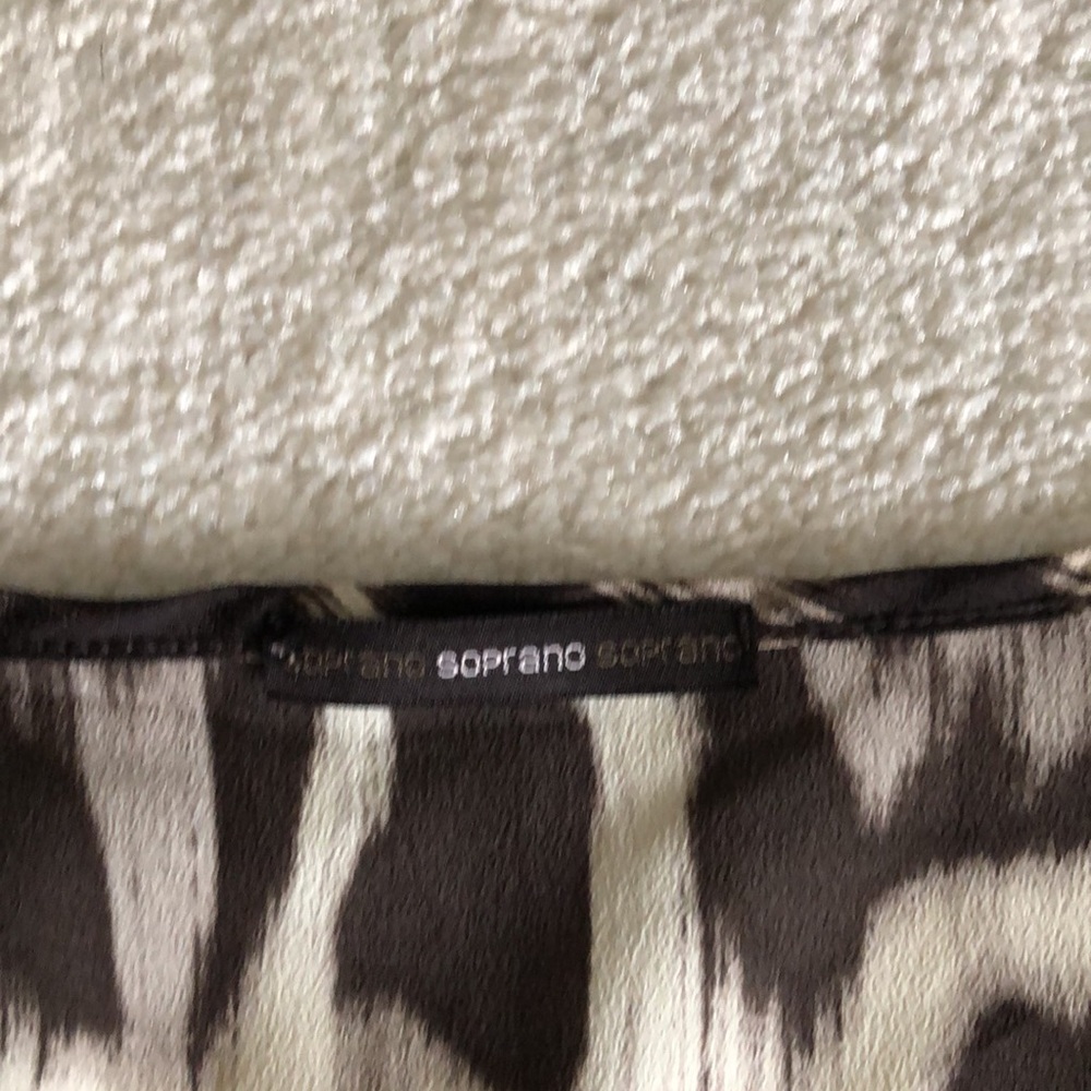 HP Anthro soprano animal print faux wrap dress - Picture 3 of 10